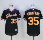 San Francisco Giants #35 Brandon Crawford Black Flexbase Collection Cooperstown Stitched Jersey