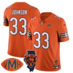 Jaylon Johnson #33 Chicago Bears CHI Honor Virginia Halas McCaskey Jersey - All Stitched