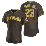 Men's  San Diego Padres #23 Fernando Tatis Jr. Brown 2020 Alternate Jersey