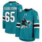 Erik Karlsson San Jose Sharks  Home Authentic Team Player Jersey - Teal