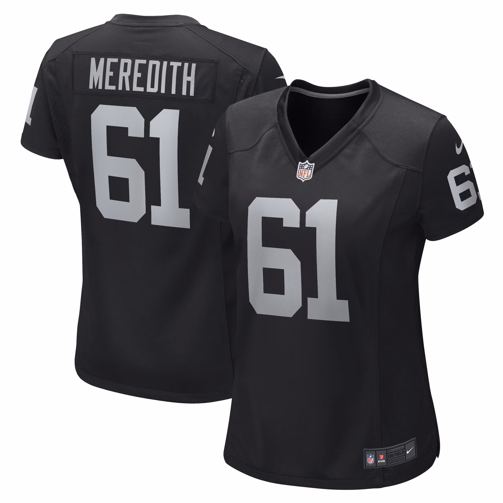 Meredith Las Vegas Raiders Women's Game Player Jersey - Black