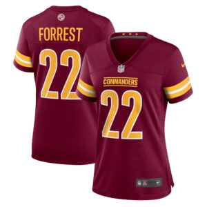 Darrick Forrest Washington Commanders  Women's Game Player Jersey - Burgundy