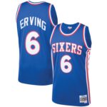Julius Erving Philadelphia 76ers Mitchell & Ness 1976/77 Hardwood Classics Swingman Player Jersey - Royal