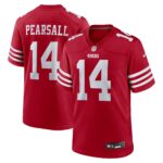 Ricky Pearsall San Francisco 49ers 2024 Draft First Round Pick Player Game Jersey - Scarlet
