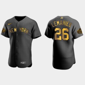 Men's New York Yankees #26 DJ LeMahieu 2022 All-Star Game Flex Base Jersey - Black