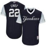 New York Yankees #22 Jacoby Ellsbury Navy "Chief" Players Weekend Stitched Jersey