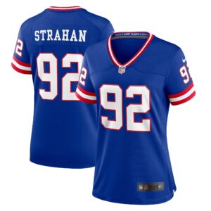 Michael Strahan New York Giants Women's Classic Retired Player Game Jersey - Royal