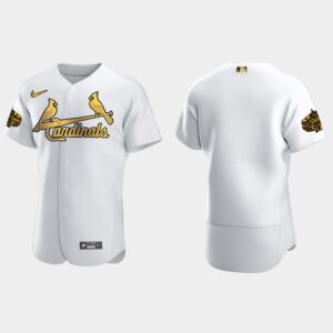Men's St. Louis Cardinals 2022 All-Star Game Flex Base Blank Jersey - White Gold