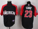 Seattle Mariners #23 Nelson Cruz Black 2015 All-Star American League Stitched Jersey