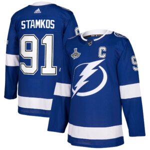 Steven Stamkos Tampa Bay Lightning  2021 Stanley Cup Champions Authentic Player Jersey - Blue