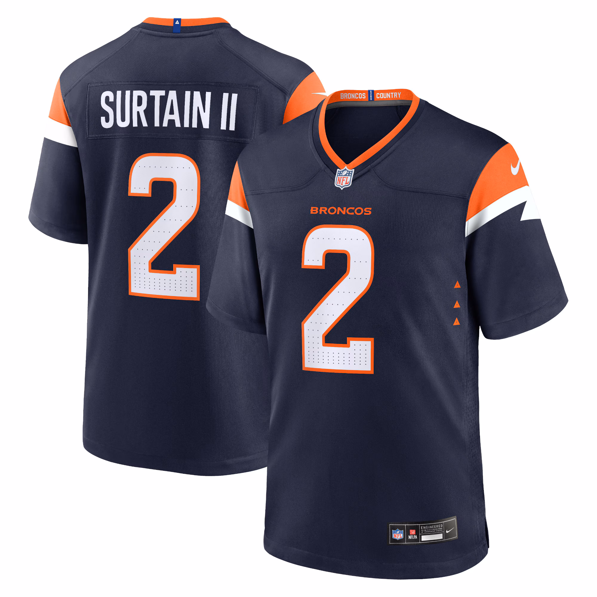 Patrick Surtain II Denver Broncos Mile High Collection Alternate Game Jersey - Navy
