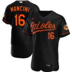 Men's  Baltimore Orioles #16 Trey Mancini Black Alternate 2020 Player Jersey