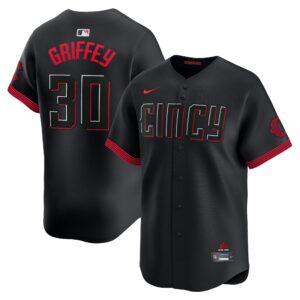 Men's Cincinnati Reds Ken Griffey Jr.  Black City Connect Limited Player Jersey