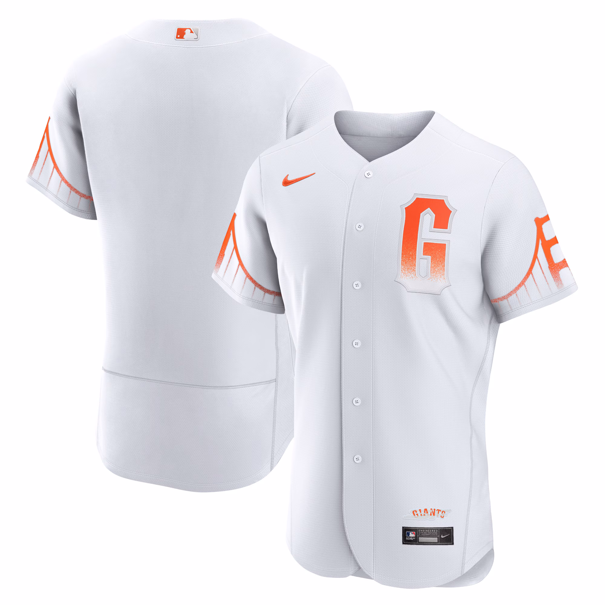 Men's San Francisco Giants White City Connect Authentic Jersey