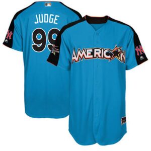 New York Yankees #99 Aaron Judge Blue 2017 All-Star American League Stitched Jersey