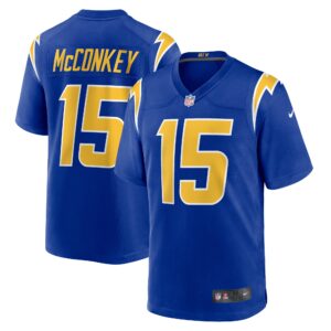 Ladd McConkey Los Angeles Chargers Alternate Game Jersey -  Royal
