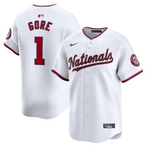 Men's Washington Nationals MacKenzie Gore  White Home Limited Player Jersey