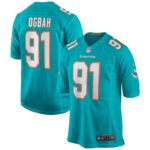 Emmanuel Ogbah Miami Dolphins Game Jersey - Aqua
