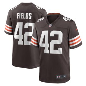 Tony Fields II Cleveland Browns Team Game Jersey -  Brown