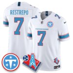 Xavier Restrepo #7 Tennessee Titans Vapor F.U.S.E. Limited Jersey -  White