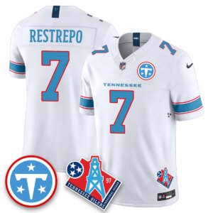 Xavier Restrepo #7 Tennessee Titans Vapor F.U.S.E. Limited Jersey -  White