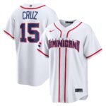Oneil Cruz #15 Dominican Republic Baseball 2026 World Baseball Classic Home Stadium Jersey - White