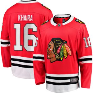Jujhar Khaira Chicago Blackhawks Home Team Breakaway Player Jersey - Red