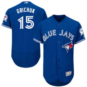 Toronto Blue Jays #15 Randal Grichuk Blue Flexbase Collection Stitched Jersey