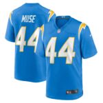 Tanner Muse Los Angeles Chargers Team Game Jersey -  Powder Blue