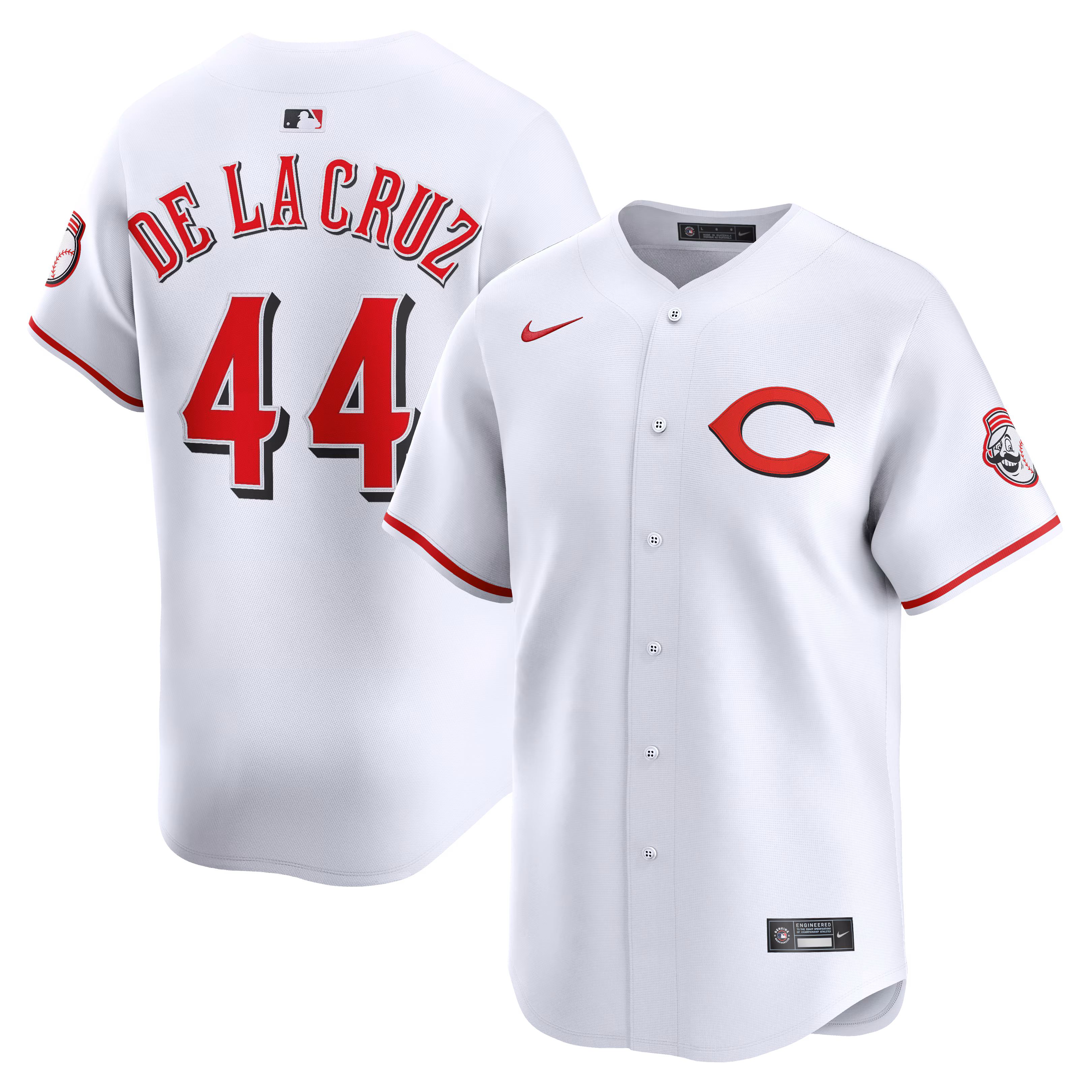 Cincinnati Reds Elly De La Cruz #44 White Alternate 2 Limited Player Jersey
