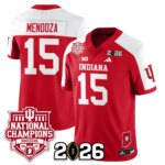 Fernando Mendoza #15 Indiana Hoosiers Vapor Limited Football Jersey - 2025 National Champions - All Stitched