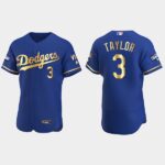 Chris Taylor Los Angeles Dodgers 2021 Gold Program World Series Champions Flexbase Jersey - Royal
