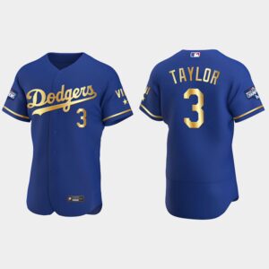 Chris Taylor Los Angeles Dodgers 2021 Gold Program World Series Champions Flexbase Jersey - Royal