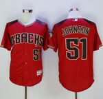 Arizona Diamondbacks #51 Randy Johnson Red/Brick New Cool Base Stitched Jersey