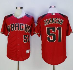 Arizona Diamondbacks #51 Randy Johnson Red/Brick New Cool Base Stitched Jersey