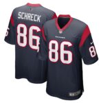 Mason Schreck Houston Texans  Game Player Jersey - Navy