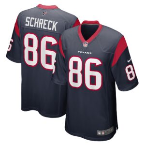 Mason Schreck Houston Texans  Game Player Jersey - Navy