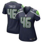 Carson Tinker Seattle Seahawks  Women's Home Game Player Jersey - College Navy