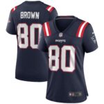 Troy Brown New England Patriots Women's Game Retired Player Jersey - Navy