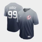 Men's  New York Yankees #99 Aaron Judge Grey Fade Jersey