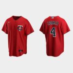 Men's Minnesota Twins #4 Carlos Correa Cool Base Alternate Jersey - Red