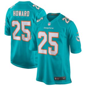 Xavien Howard Miami Dolphins  Game Jersey - Aqua