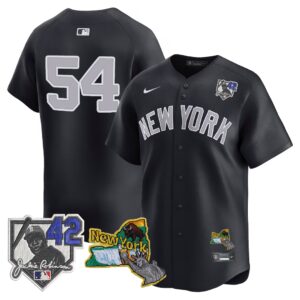 Max Fried #54 New York Yankees Jackie Robinson Patch Collection Limited Jersey - Navy
