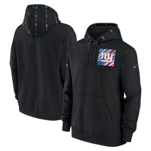 Men's  Black New York Giants 2023 Crucial Catch Club Pullover Hoodie