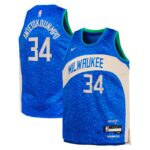 Youth Milwaukee Bucks Giannis Antetokounmpo  Royal 2023/24 Swingman Replica Jersey - City Edition
