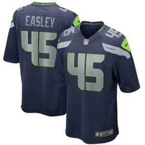 Kenny Easley Seattle Seahawks Game Retired Player Jersey - College Navy