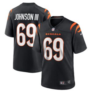 Raymond Johnson III Cincinnati Bengals  Game Player Jersey - Black