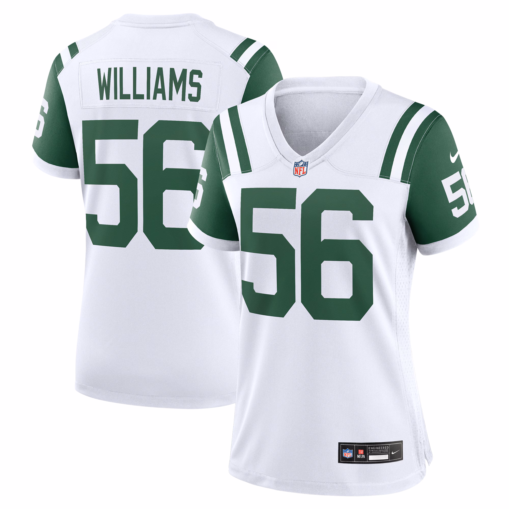 Quincy Williams New York Jets Women's Classic Alternate Player Game Jersey - White