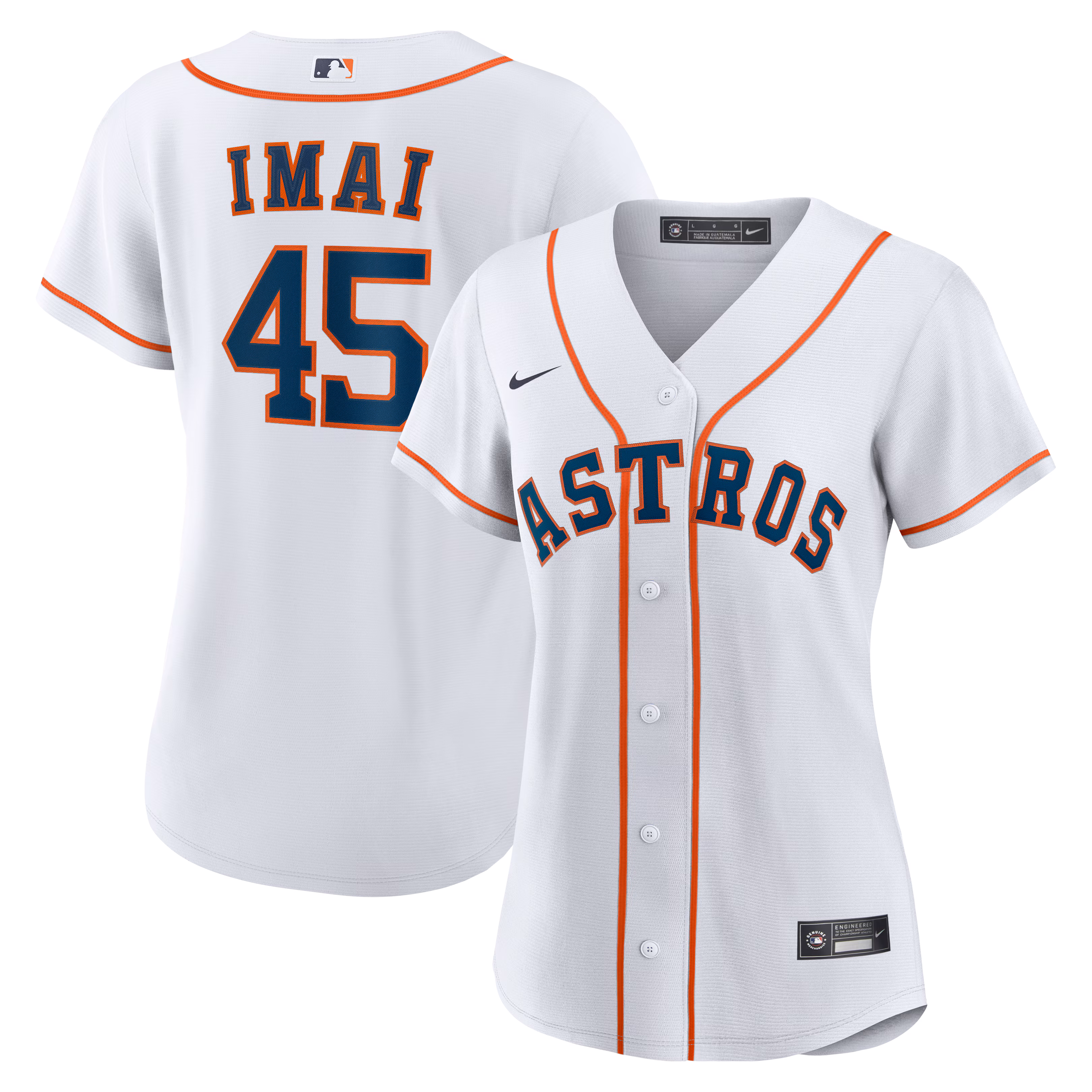Women's Houston Astros Tatsuya Imai #45 White Home Replica Jersey