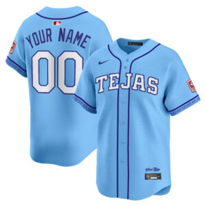 Custom #00 Texas Rangers 2026 City Connect Vapor Premier Limited Jersey - All Stitched